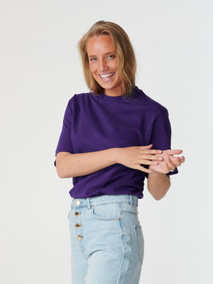 Oversized t-shirt - Violet - TeeShoppen - Lilla