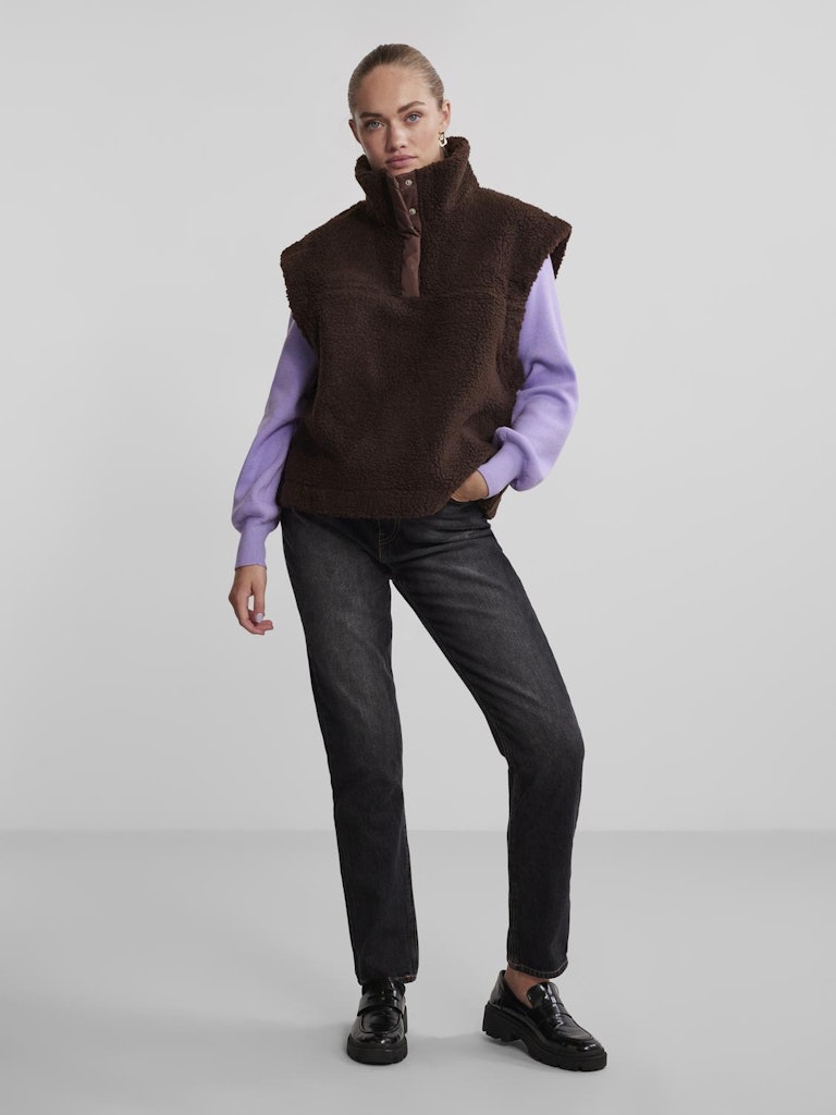 Daisy Vest - Chicory Coffee