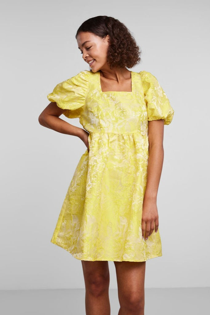 Aviona Dress - Pale Banana