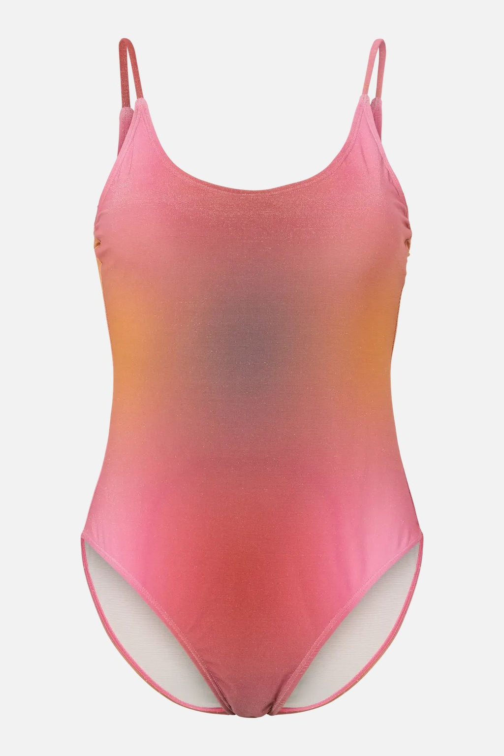 Laomi Lurex Swimsuit - Red Ochre-Gradient