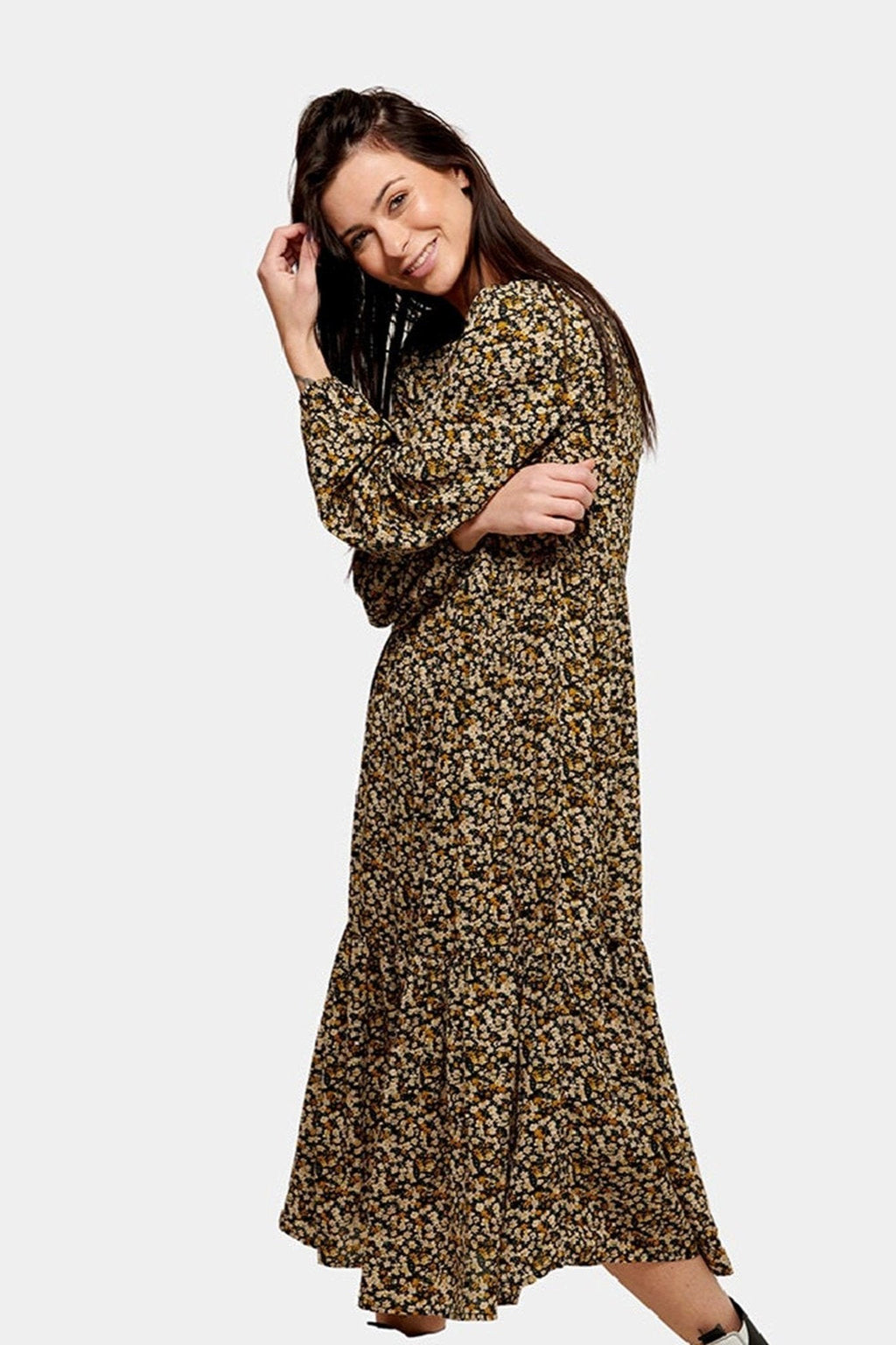 Pals Floral Dress - Μαύρο ανθισμένο