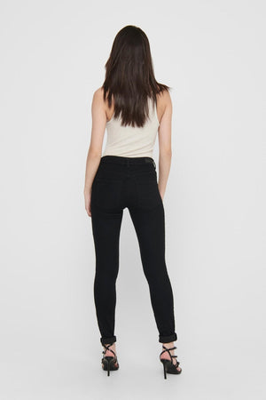 Performance Jeans - Black (mid-waist)