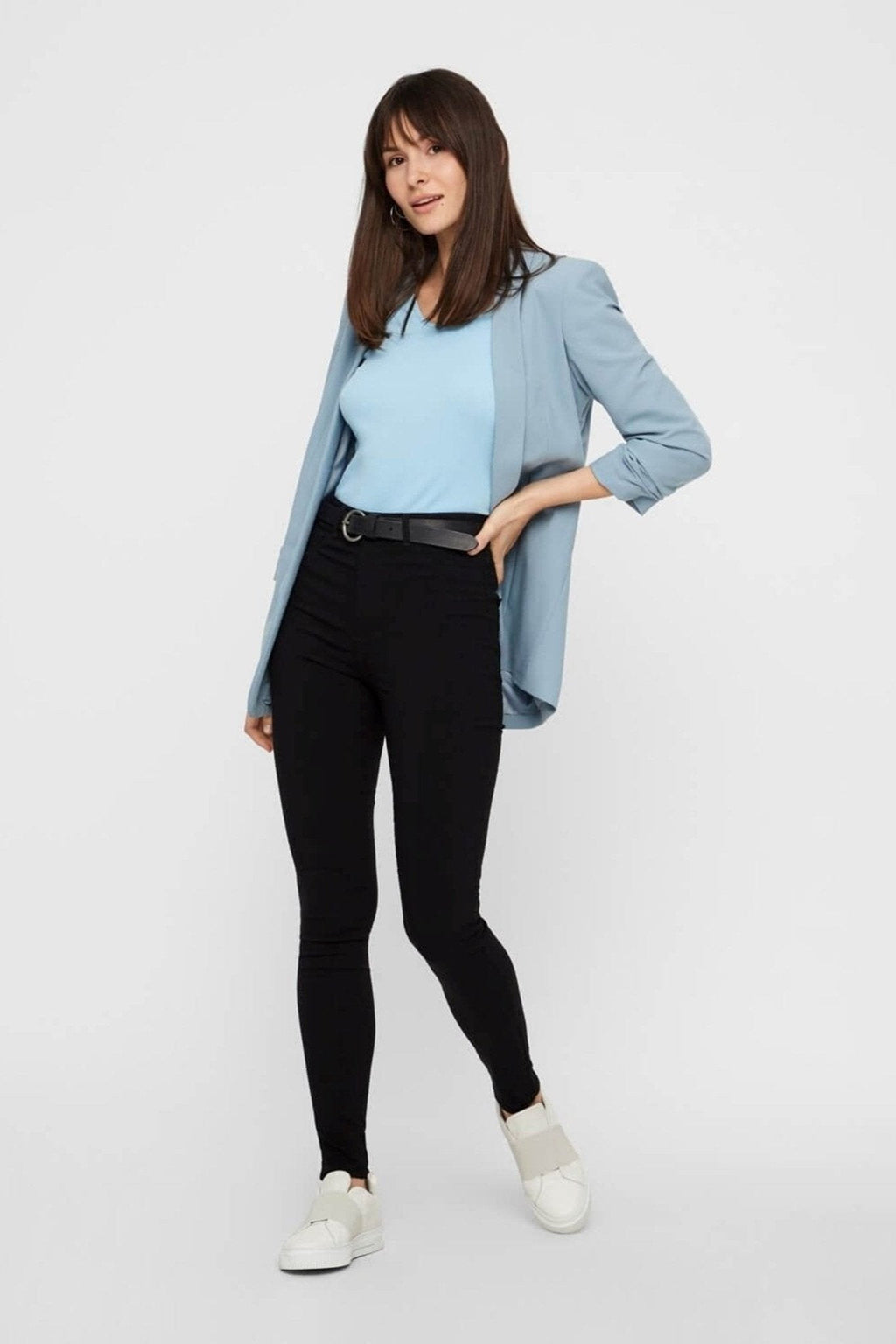 Κομμάτια τζιν - μαύρο (high -waist)