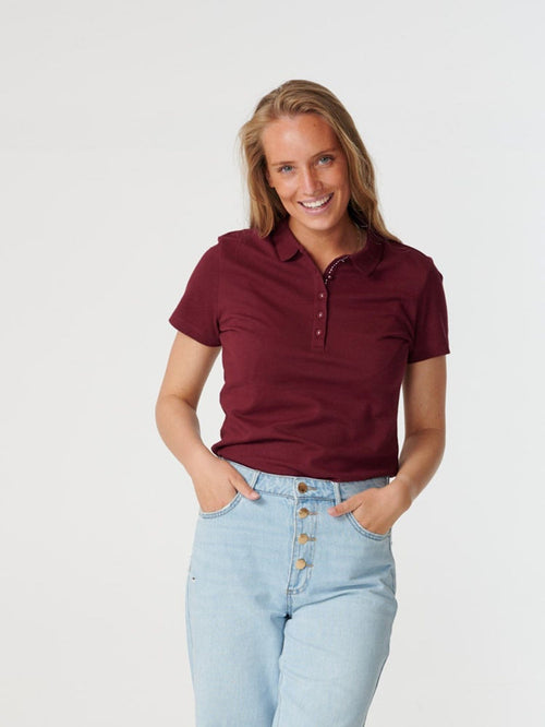 Polo Shirt - Bordeaux - TeeShoppen - Rød