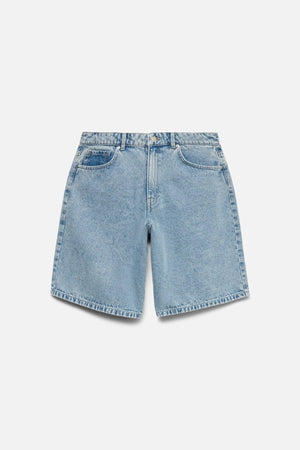 Kath Long Denim Shorts - ανοιχτό μπλε denim