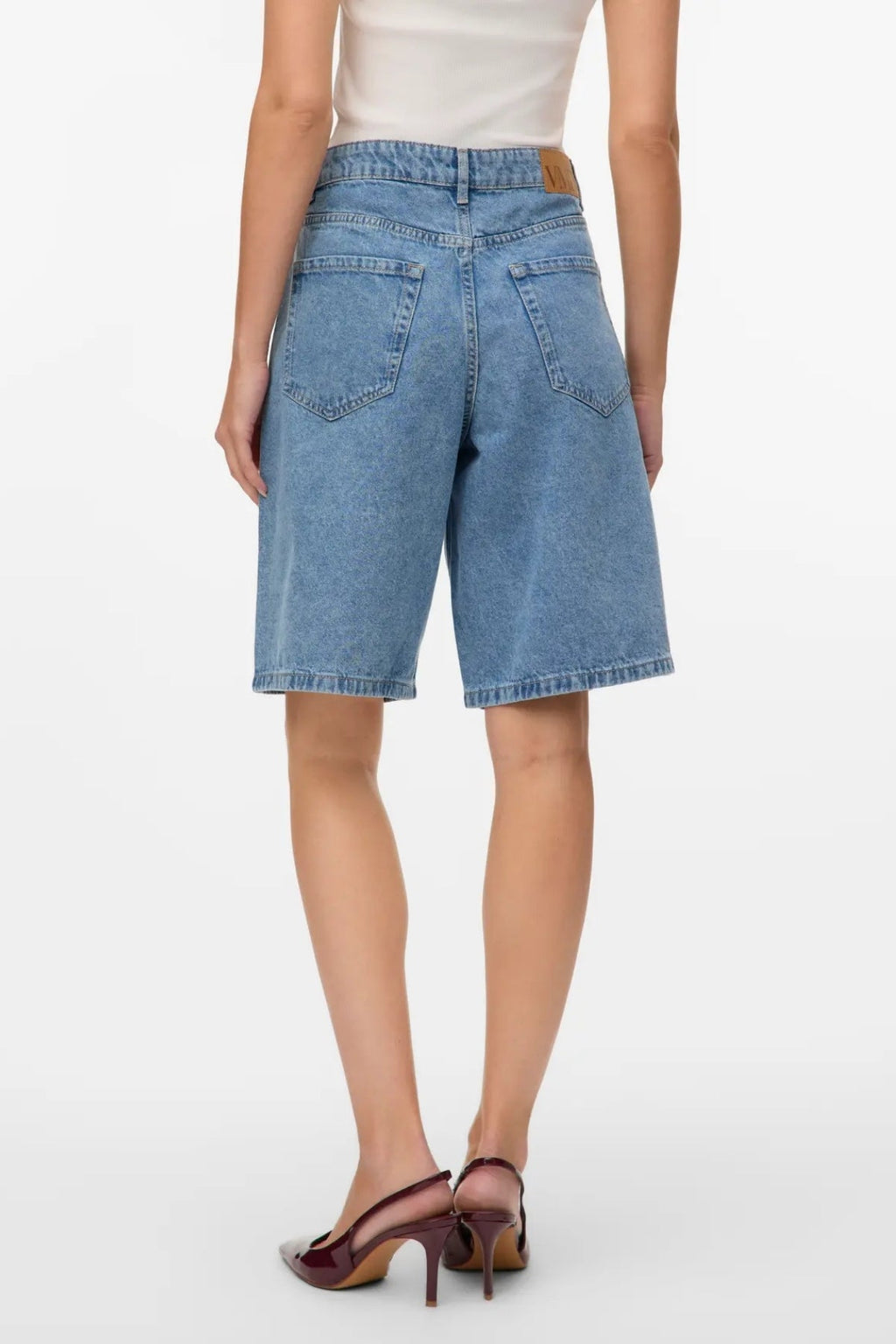 Kath Long Denim Shorts - ανοιχτό μπλε denim