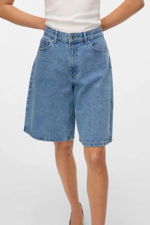Kath Long Denim Shorts - ανοιχτό μπλε denim