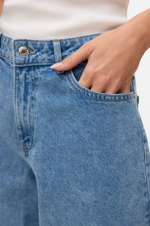 Kath Long Denim Shorts - ανοιχτό μπλε denim