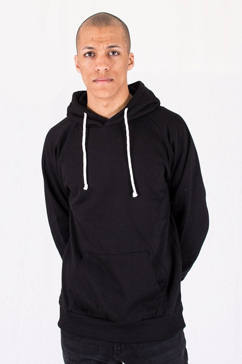 Είδος επανωφόριου basic Hoodie - Μαύρο