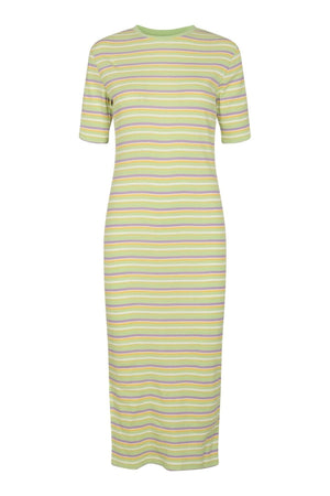 Roberta Dress - Stripe Mint