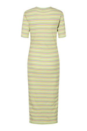 Roberta Dress - Stripe Mint