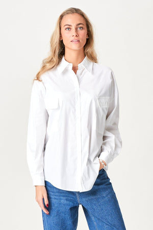 Clara Oversized Shirt - White