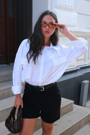 Clara Oversized Shirt - White