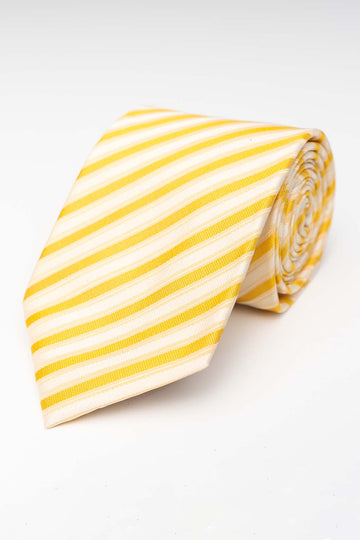 Tie - Yellow/Yellow Striped