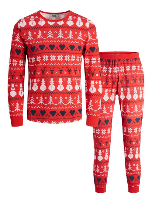 Snowflake Junior Pajamas - Κόκκινο