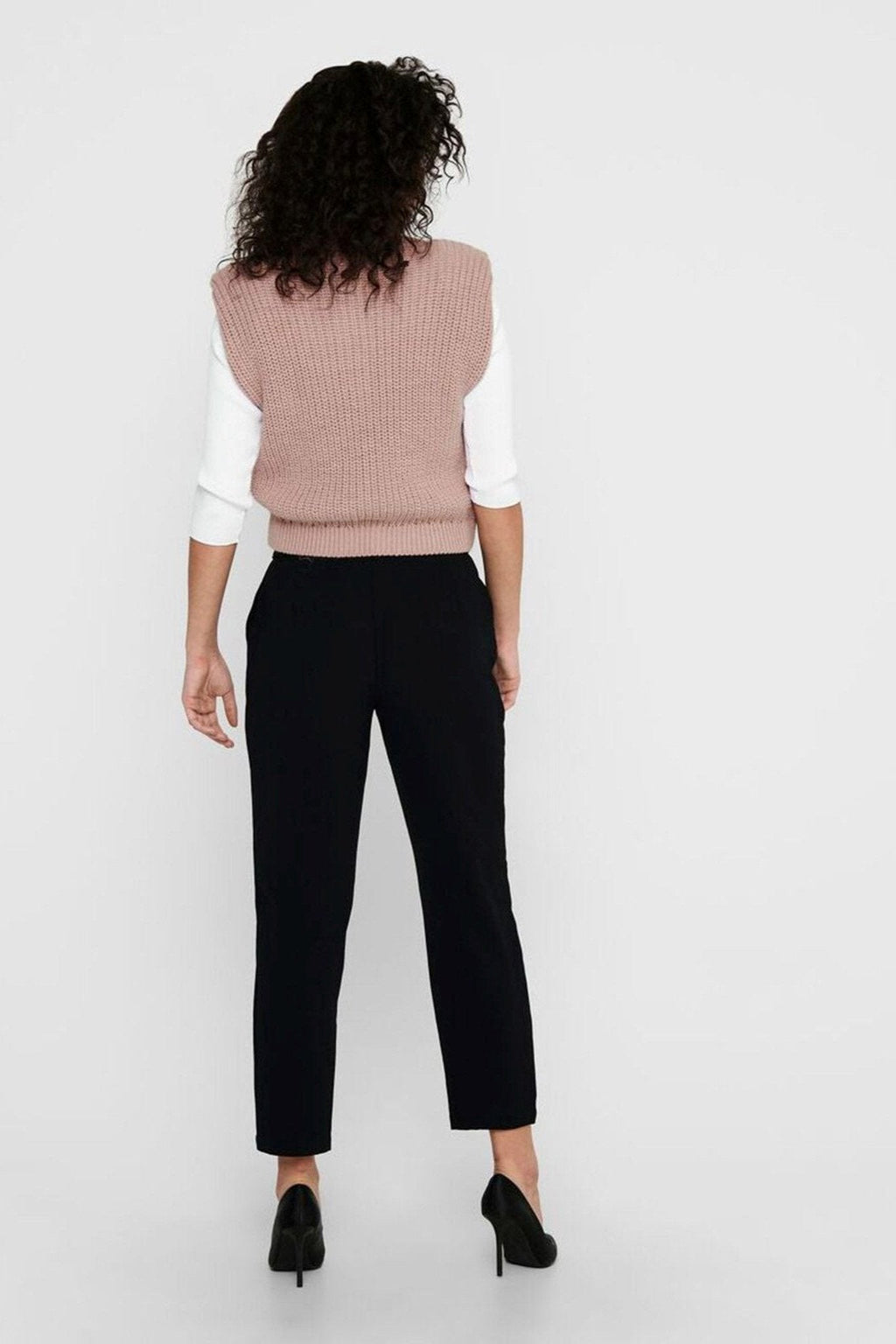 Πλεκτό γιλέκο - τριαντάφυλλο