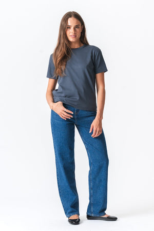 Leah Loose T -shirt - Γκρι