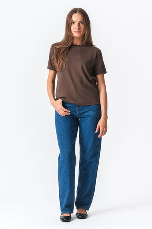 Leah Loose T-shirt - Brown