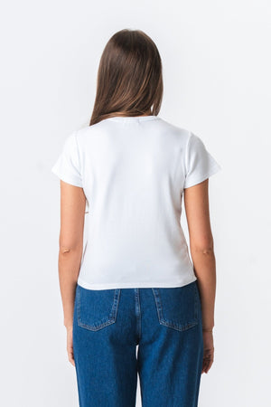 Emily Short T -Shirt - Λευκό