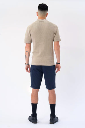 Garry Knit Polo - Sand