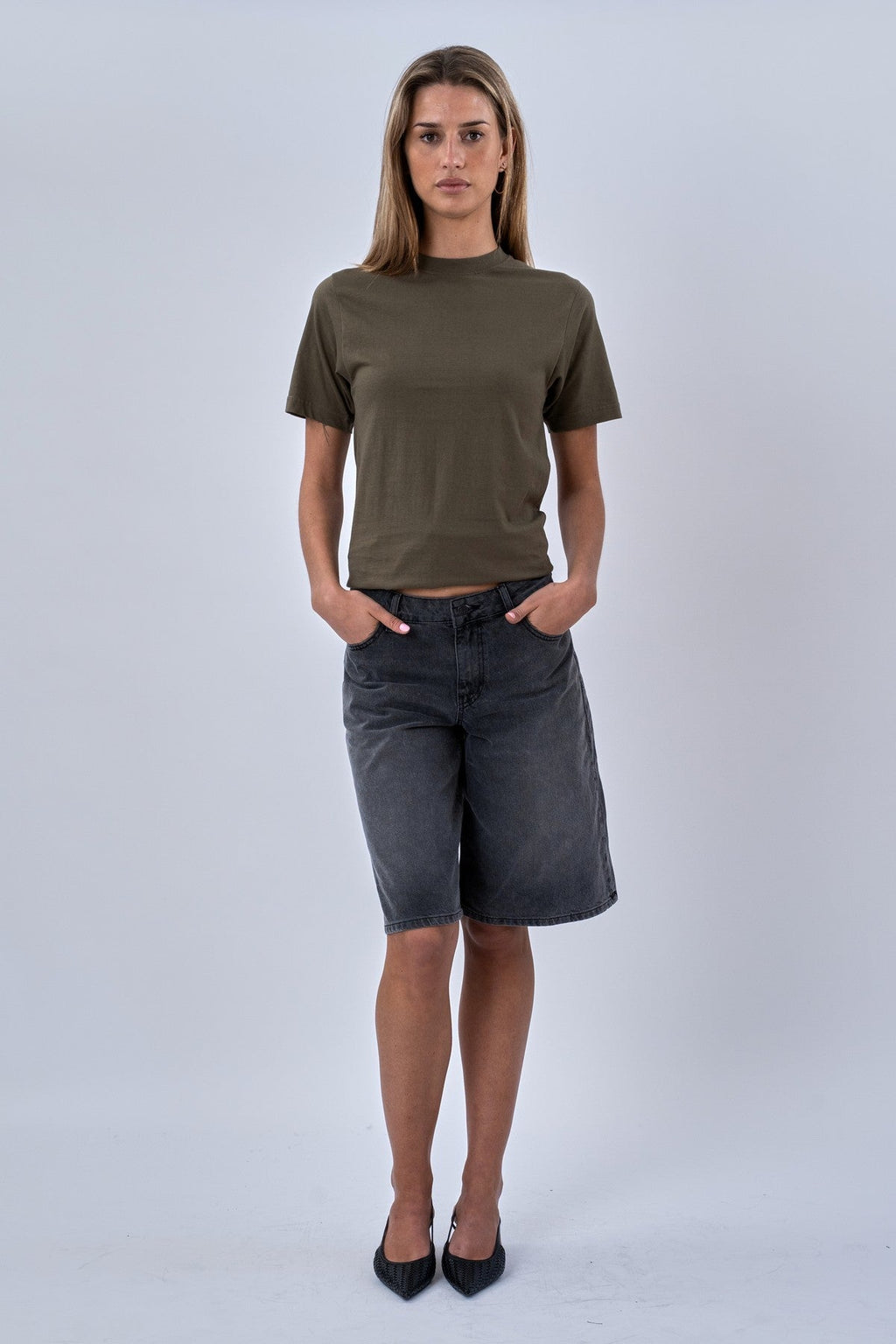 Boyfriend Tee - Army Green