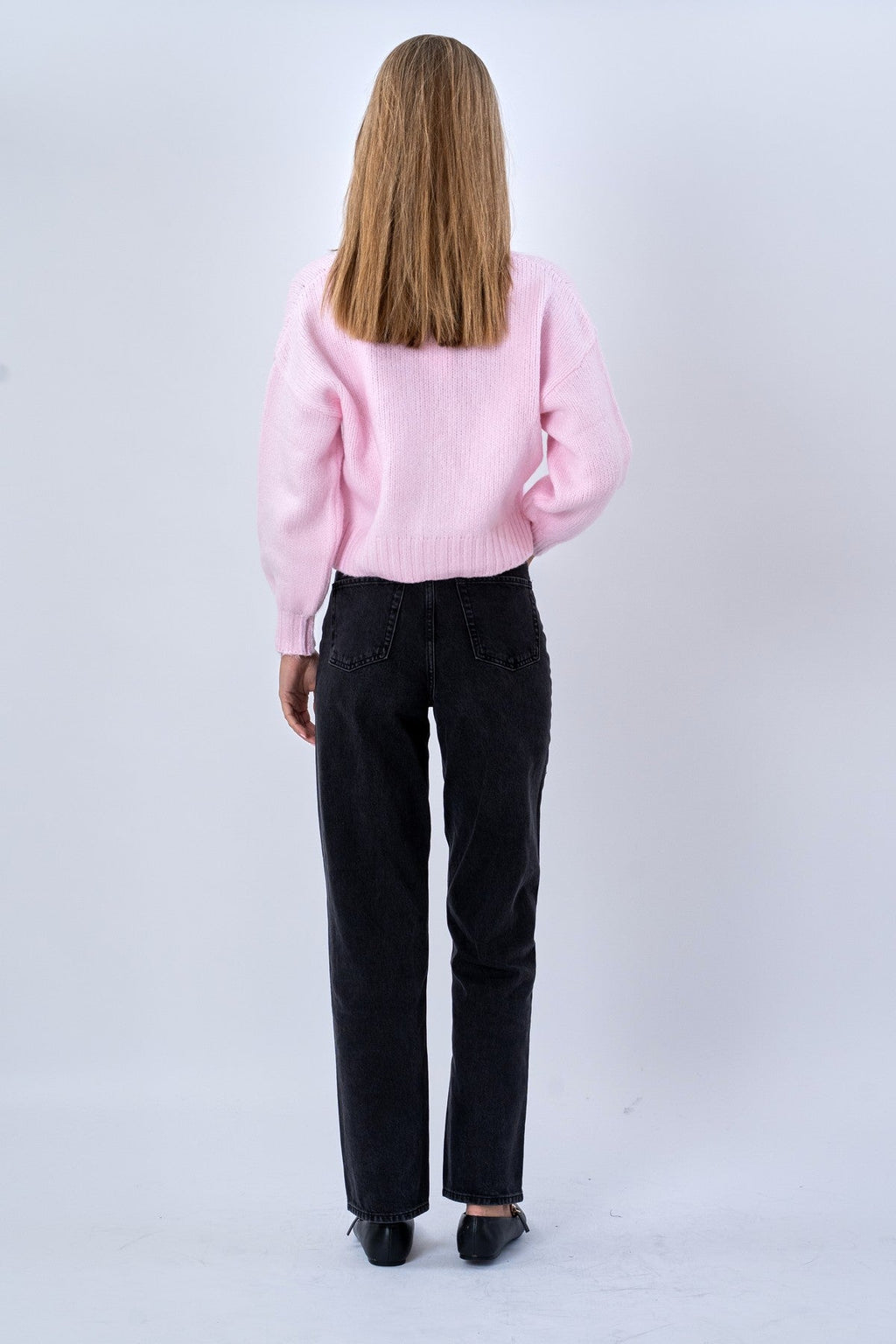 V-Neck Cardigan - Pink