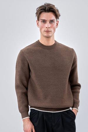 Crewneck Sweater - Brown