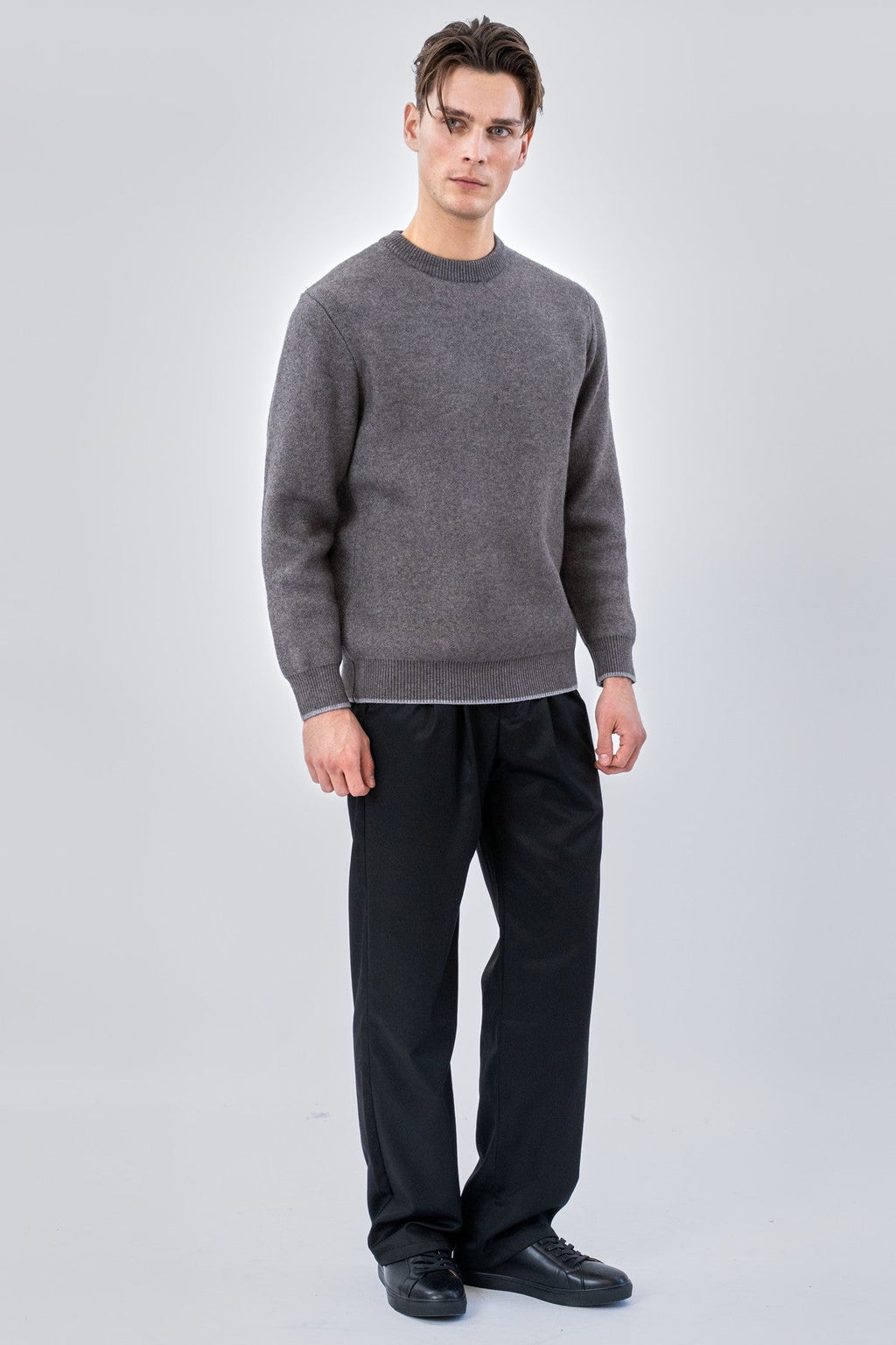 Πουλόβερ Crewneck - Γκρι
