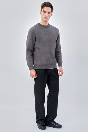 Πουλόβερ Crewneck - Γκρι