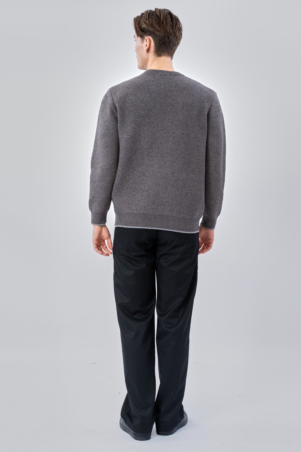 Πουλόβερ Crewneck - Γκρι