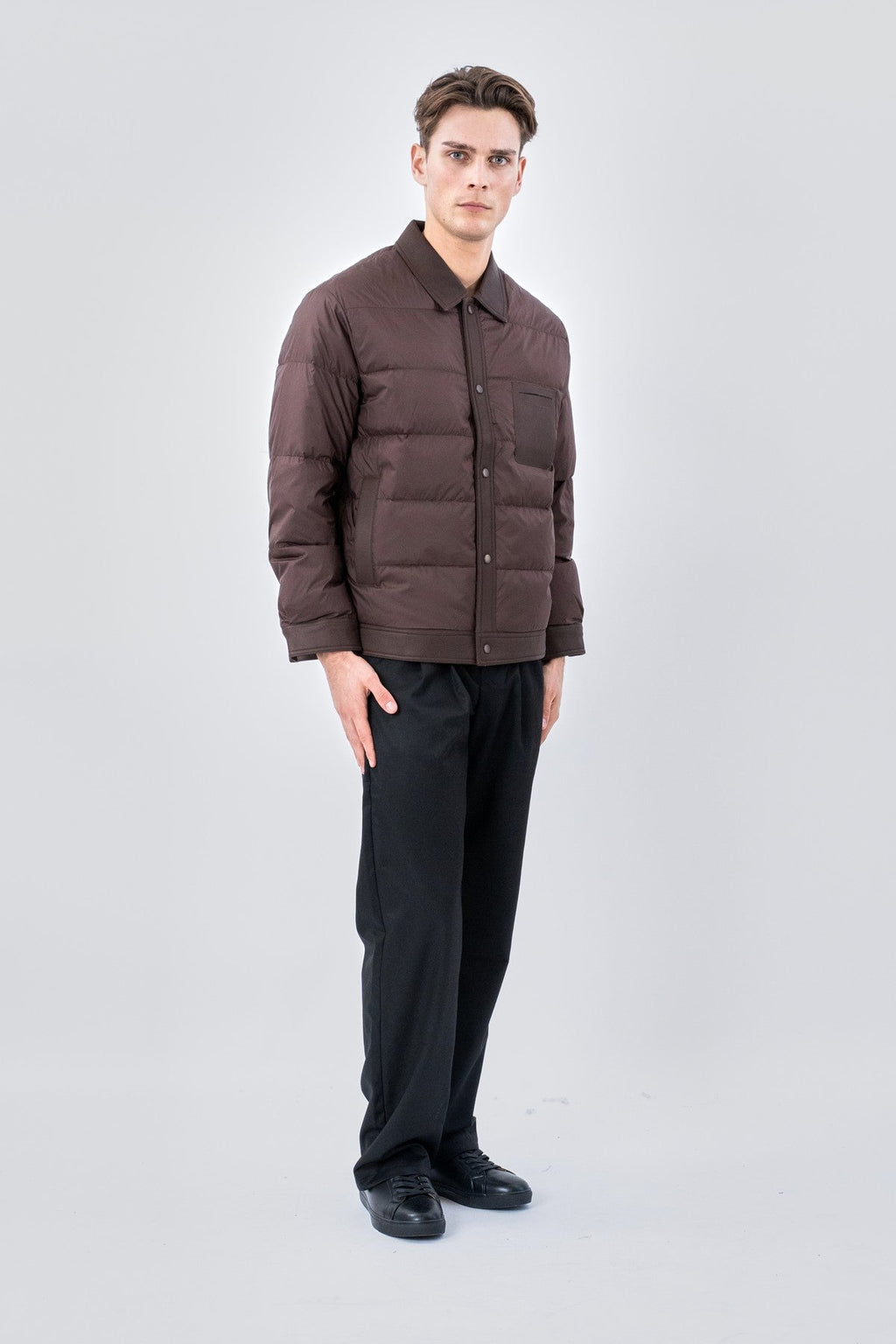 Wyatt Long Jacket - Brown