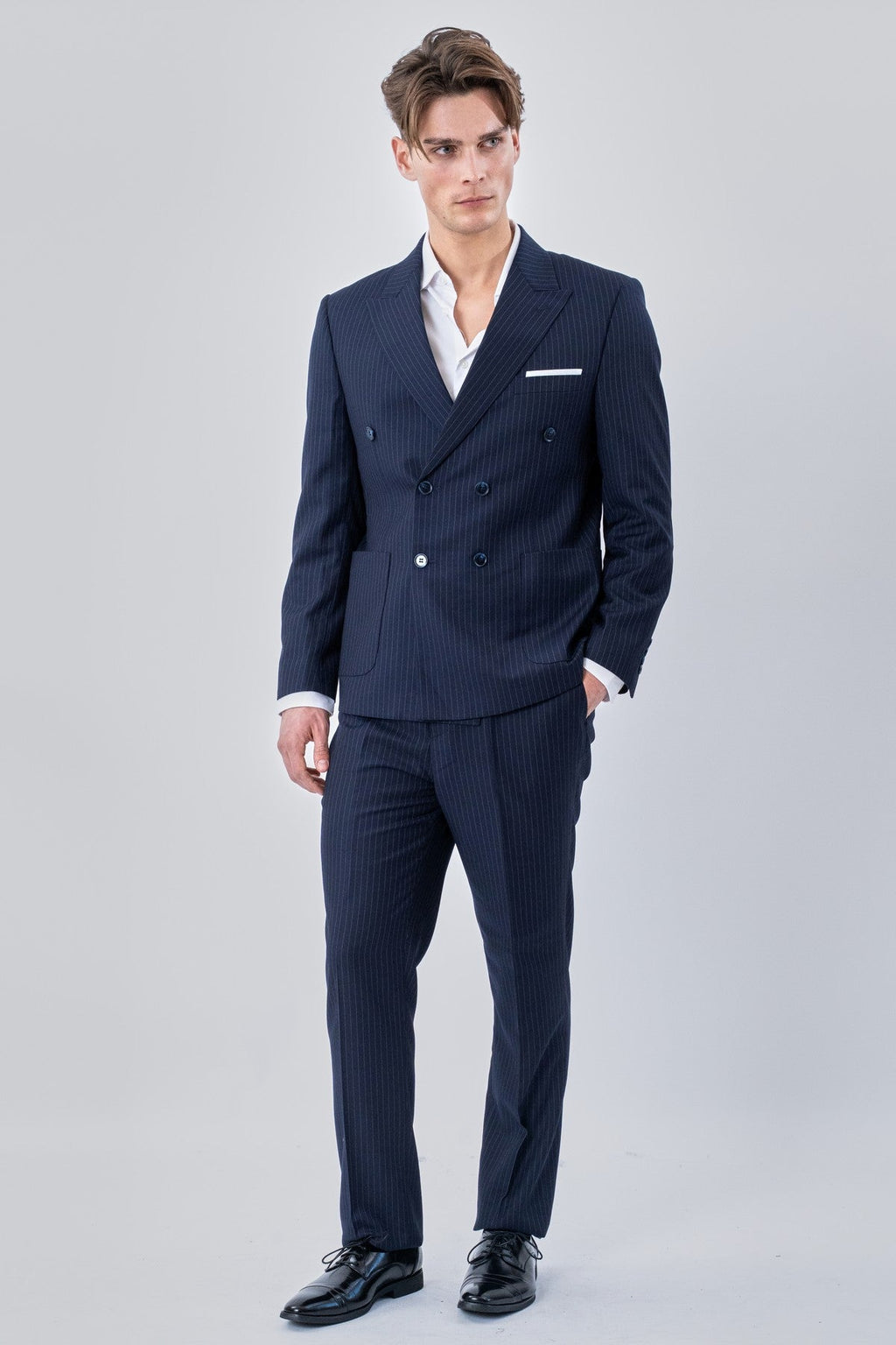 Classic Blazer - Navy Pinstripe