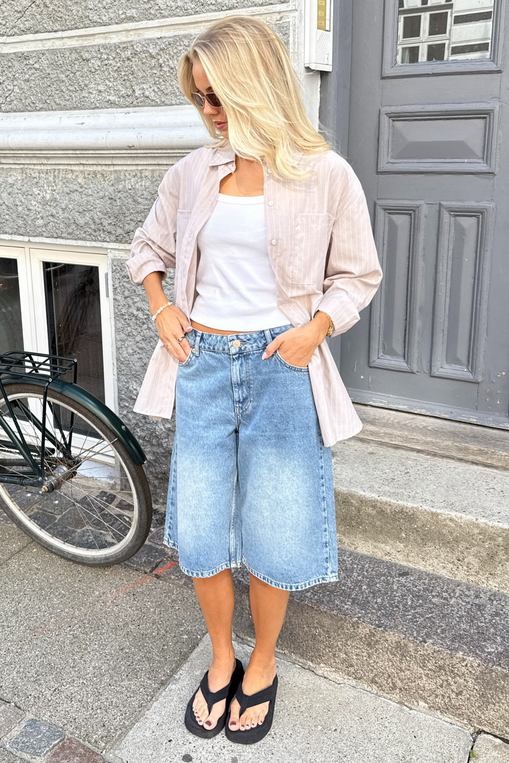 Melia Loose Shirt -  Crockery