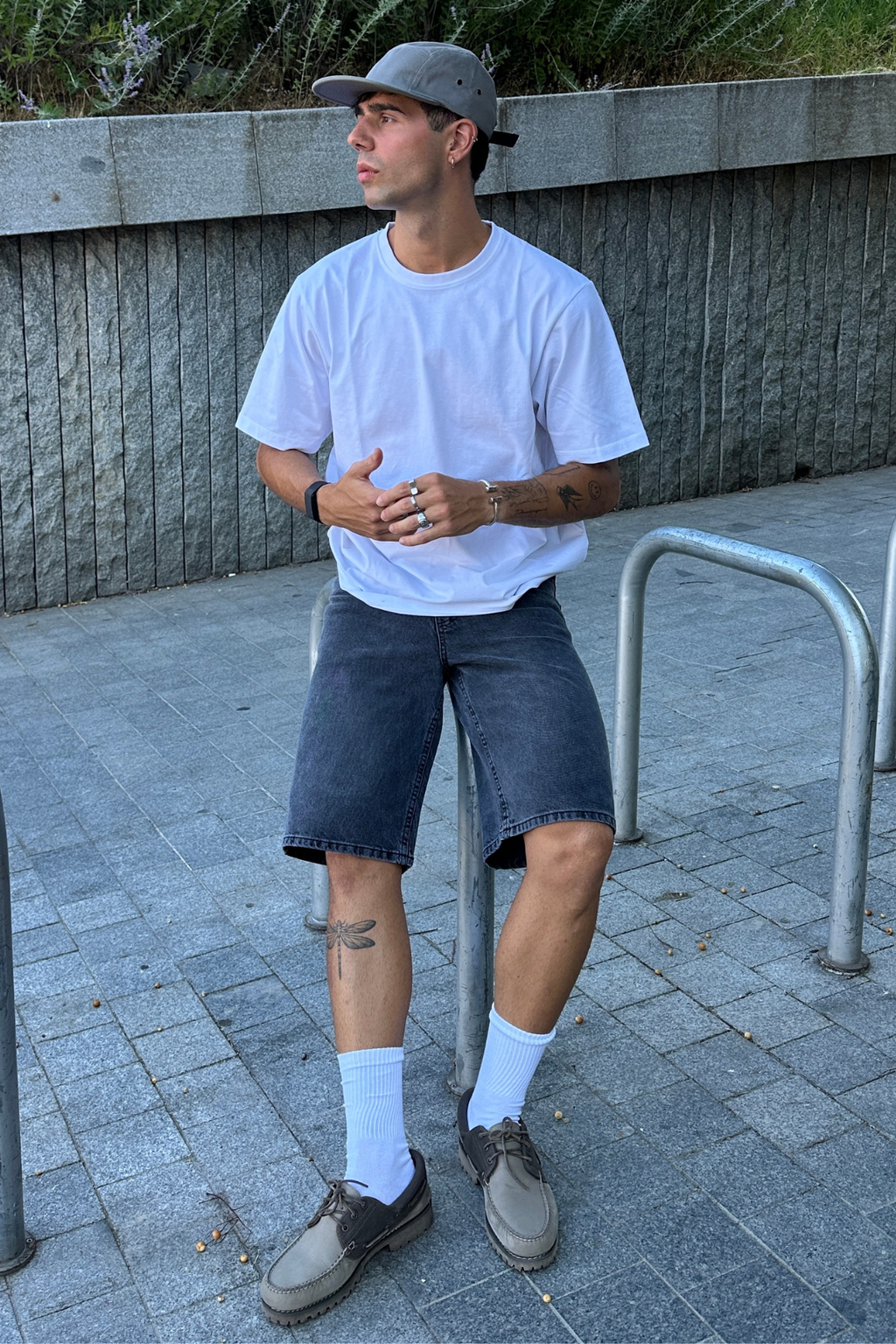 Τζην Shorts Χαλαρά - Μαύρο