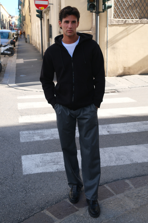 Χαλαρό φερμουάρ - μαύρο