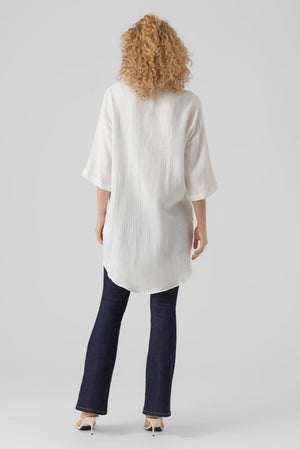 Natali Oversized Shirt - Snow White