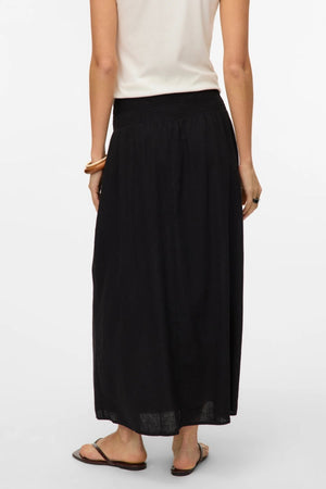 Linn Smock Ancle Skirt - Black
