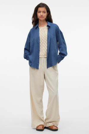 Melaney Queeny Shirt - Dark Denim Melange