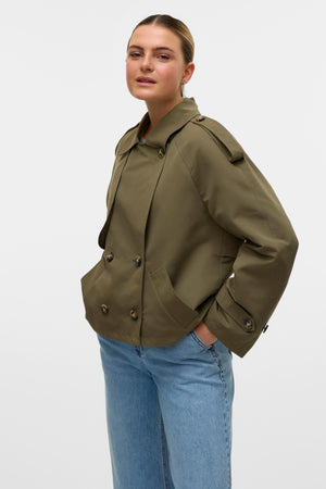 Chloe Short Trenchcoat - Kalamata