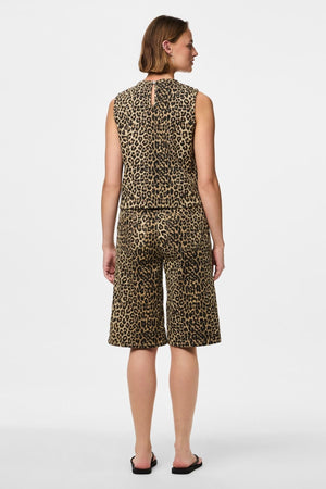 Salume Denim Top - White Pepper Leo