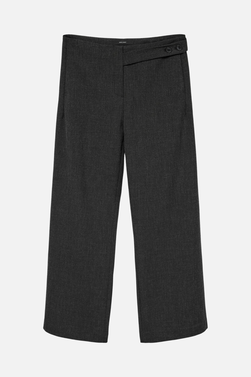 Bestie Wide Strap Pant - Dark Grey Melange