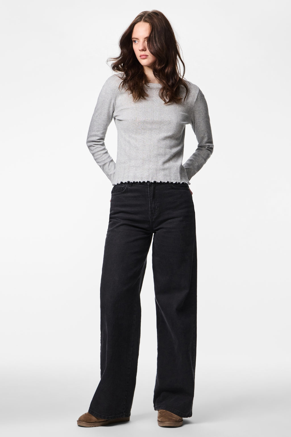 Μπλούζα Marie O-Neck - Ανοιχτό Γκρι Μελανζέ