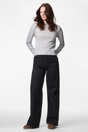 Μπλούζα Marie O-Neck - Ανοιχτό Γκρι Μελανζέ