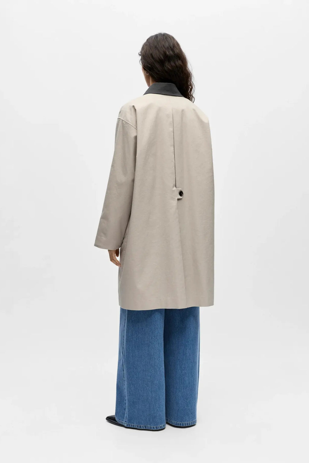 Alora Long Trenchcoat - Birch Magnet