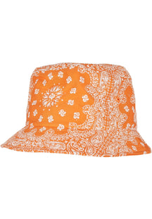 Bandana Print Bucket Hat - Orange