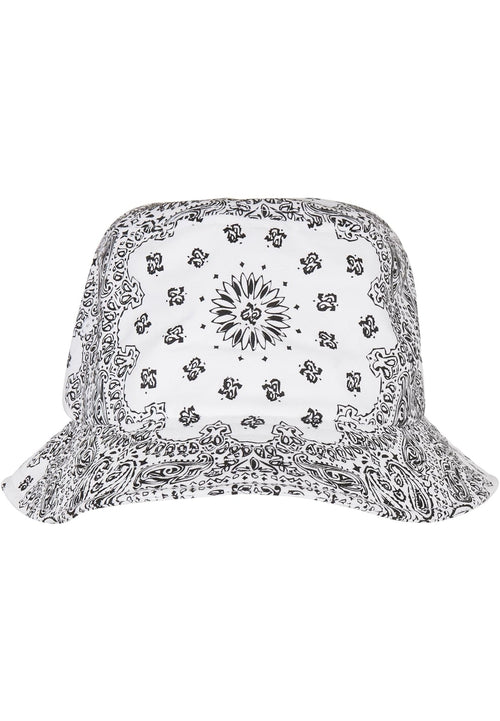 Bandana Print Bucket Hat - White - TeeShoppen Group™ - Accessories - TeeShoppen