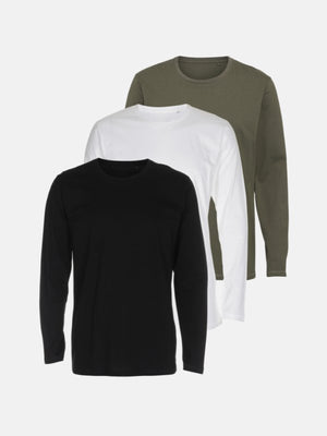 Basic T-shirt Long Sleeve-Package Deal (3 τεμ.)