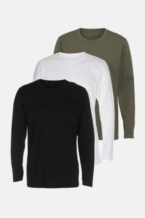Basic T-shirt Long Sleeve-Package Deal (3 τεμ.)