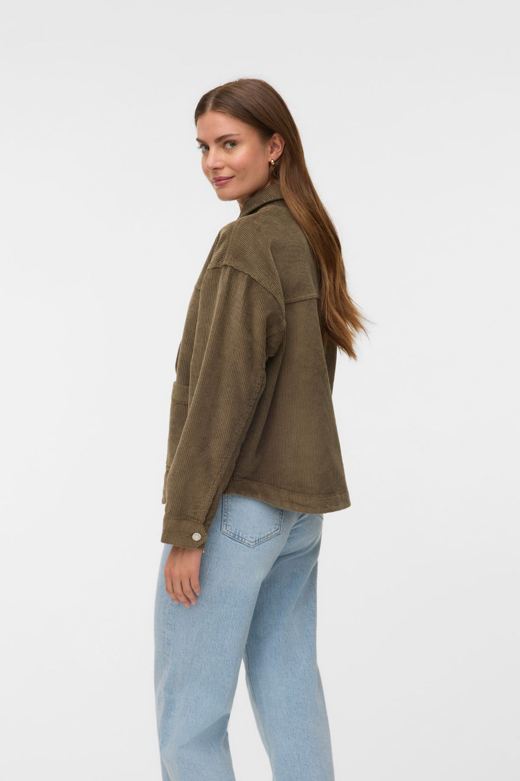Jamie Corduroy Shacket - Mermaid