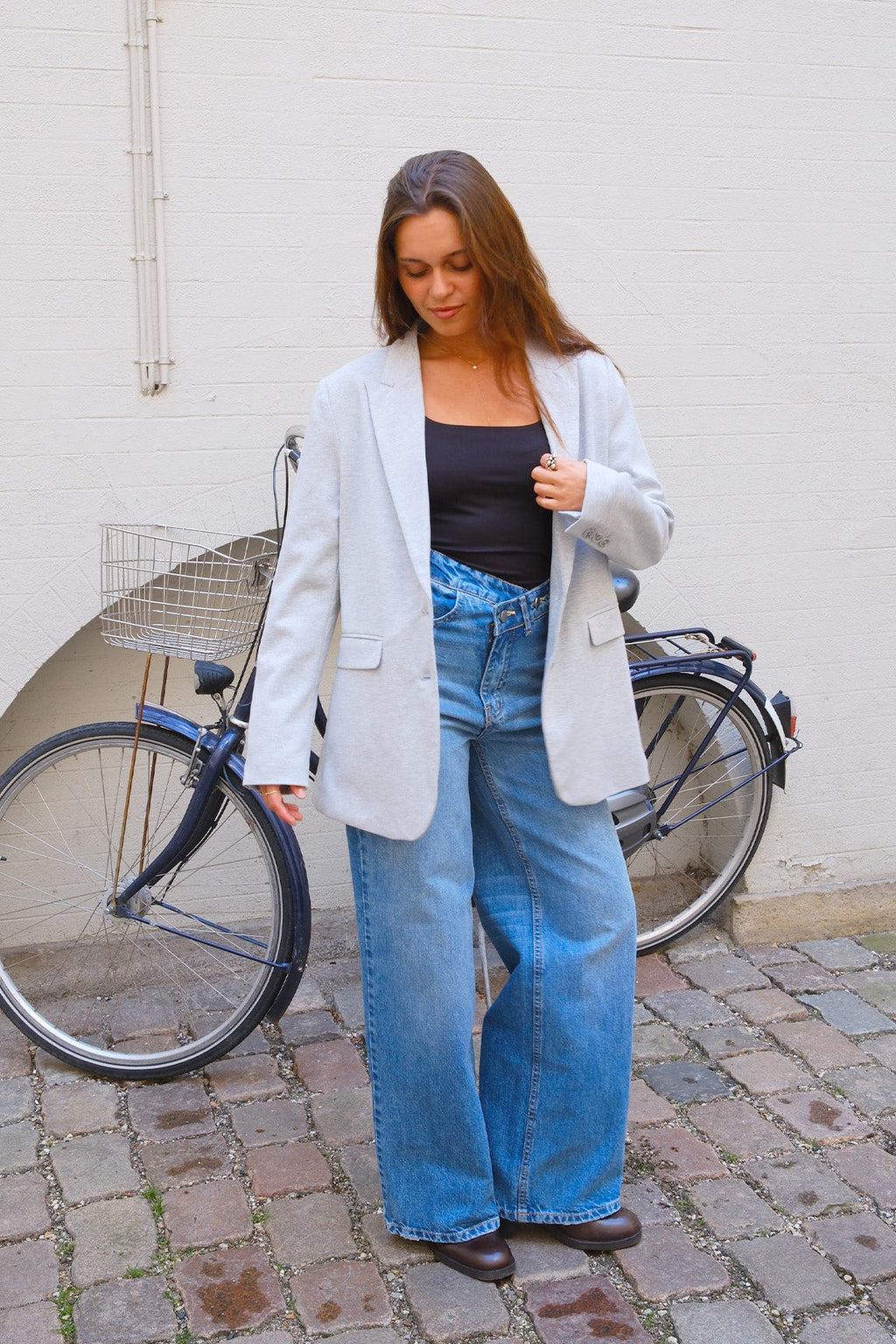 Classic fit Blazer - Ανοιχτό Γκρι